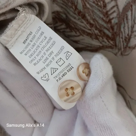 Centro Men's XL Hawaiian Shirt Linen Cotton Floral Aloha Beach Boho Casual - Picture 7 of 9